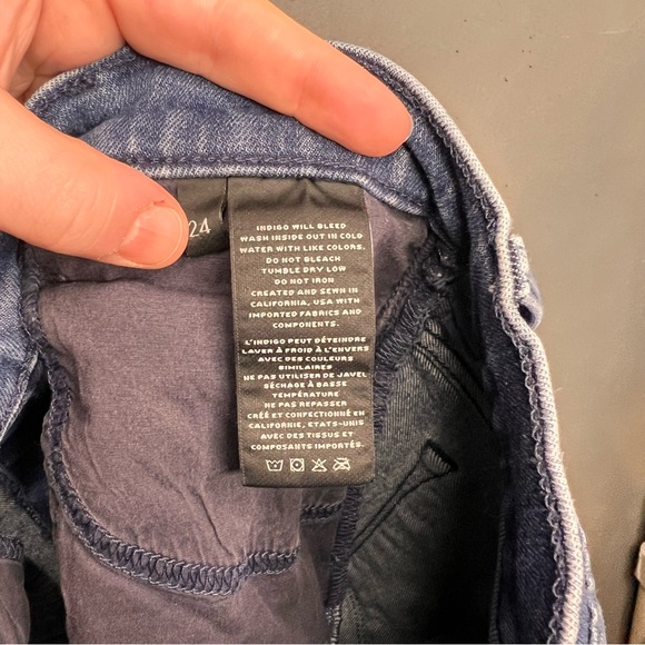 J Brand Joan Crop High Rise Dark Wash Jeans 24 - Picture 8 of 8